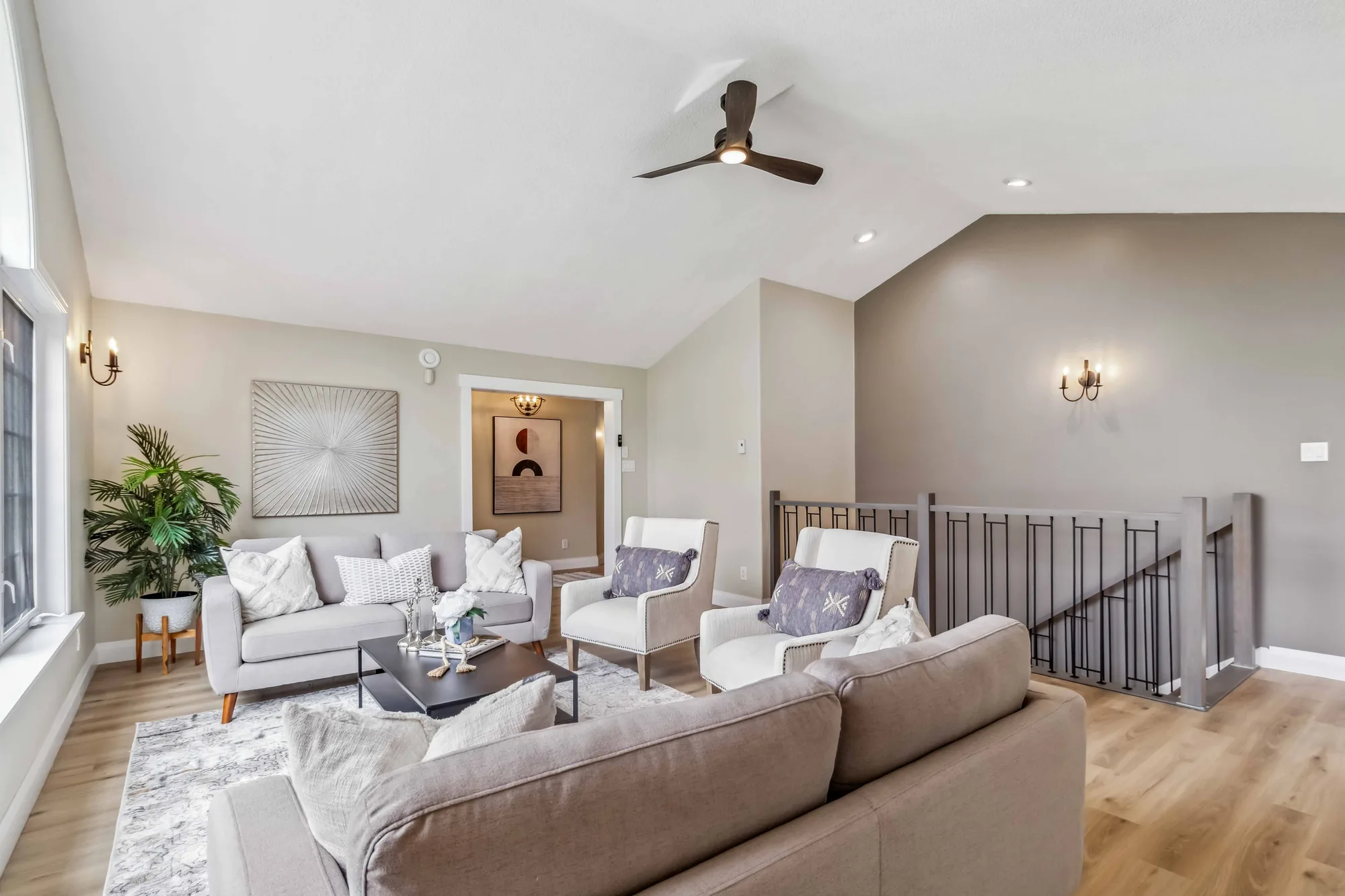 Gail Avenue — Living Room 2, after the renovation by MAD Design Interiors
